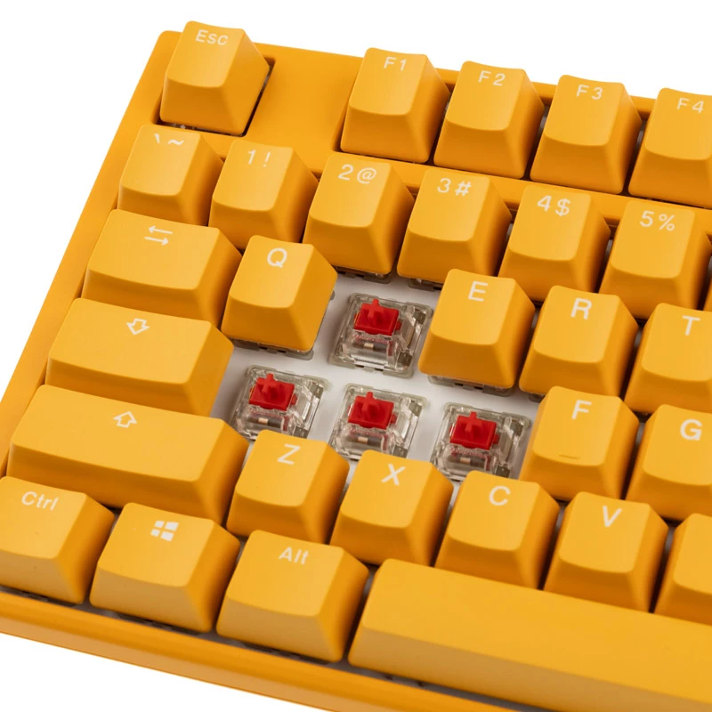 Ducky One 3 TKL klaviatūra Spēļu USB QWERTY angļu Dzeltena