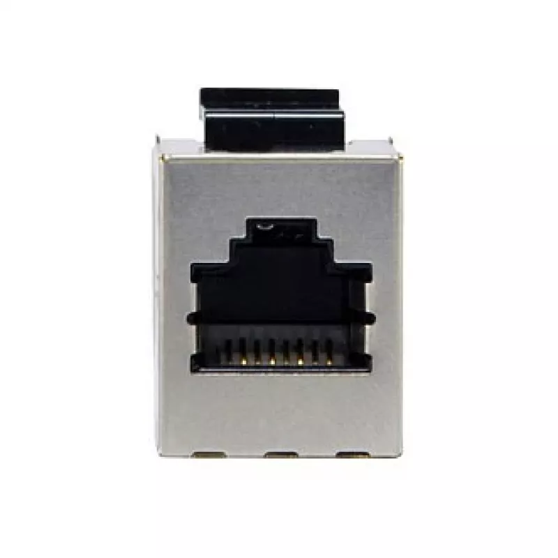 Shielded Cat6 Keystone Inline Coupler 8 gab. komplekts, EQUIP — Plakana konstrukcija, RJ-45, 17×35,5×24,4 mm, sudraba