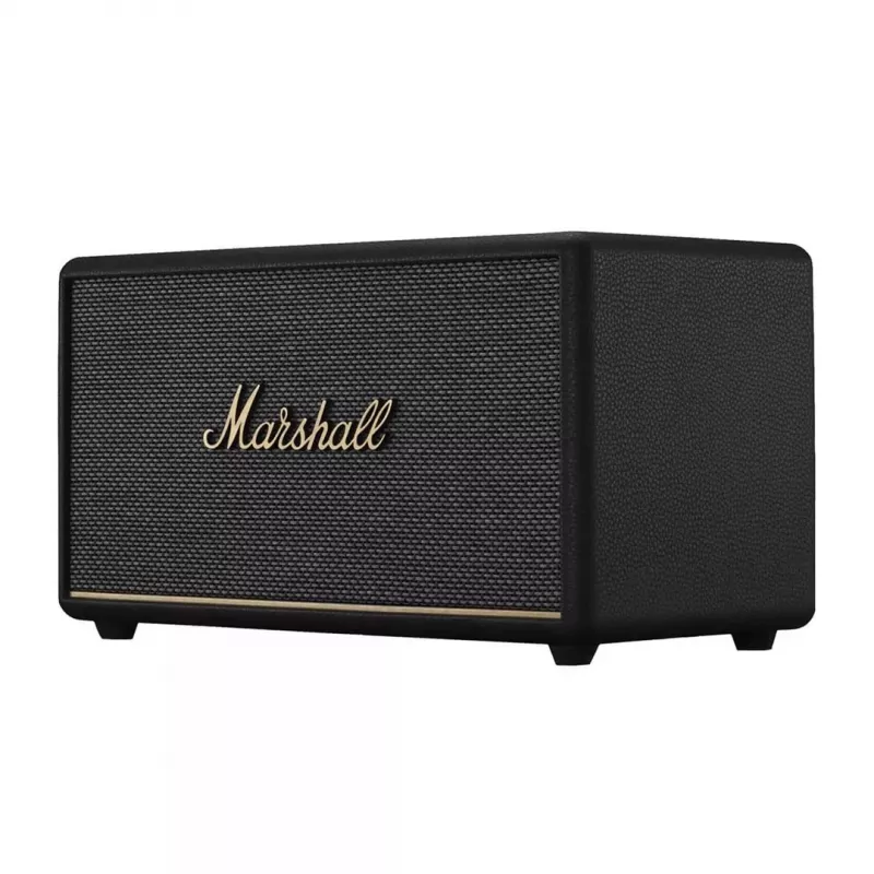 Bezvadu Bluetooth skaļrunis Marshall Headphones Stanmore III Melns — kompakta mājas audio sistēma, vairāku ierīču savienošana, RCA un optiskā ieeja