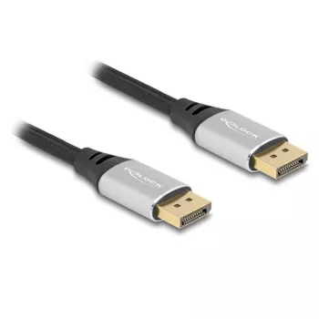 DeLOCK DisplayPort kabelis 16K 60 Hz 1 m sudraba metālisks