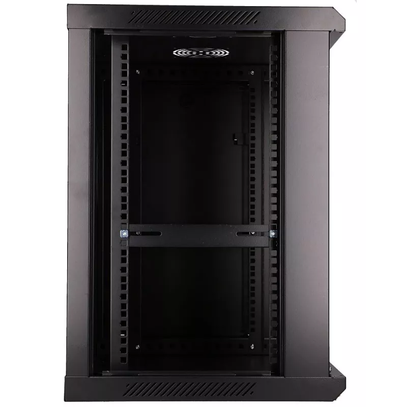 Pie sienas stiprināms statīvs Extralink Rackmount cabinet 12U 600x600 Melns