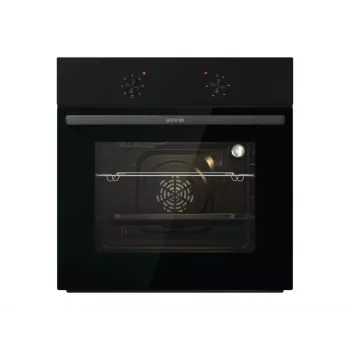 Gorenje cepeškrāsns | BO6615E01B | 60 L | Elektriskā | EnamelClean | Spiedpogas | Augstums 59,5 cm | Platums 59,5 cm | Melna