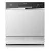 Trauku mazgājamā mašīna Toshiba DW-08T2EE(W)-PL, 8 galda klājumi, F energoefektivitātes klase, 49 dB, 55×59×50 mm