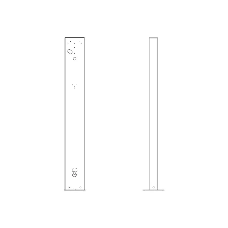 Wallbox Eiffel Basic montāžas komplekts - EV uzlādes stacijai - RAL 7043
