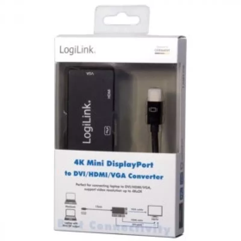 Kabeļa savienotāja adapteris Mini DisplayPort uz DisplayPort LogiLink CV0110