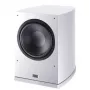Subwoofer Heco Victa Elite SUB 252 A – kompakts aktīvs zemfrekvences skaļrunis, balta apdare