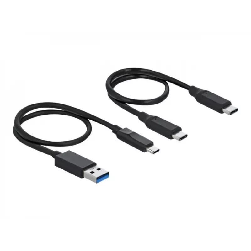 Karšu lasītājs DeLOCK USB Type-C priekš CFast SD + USB centrmezgls