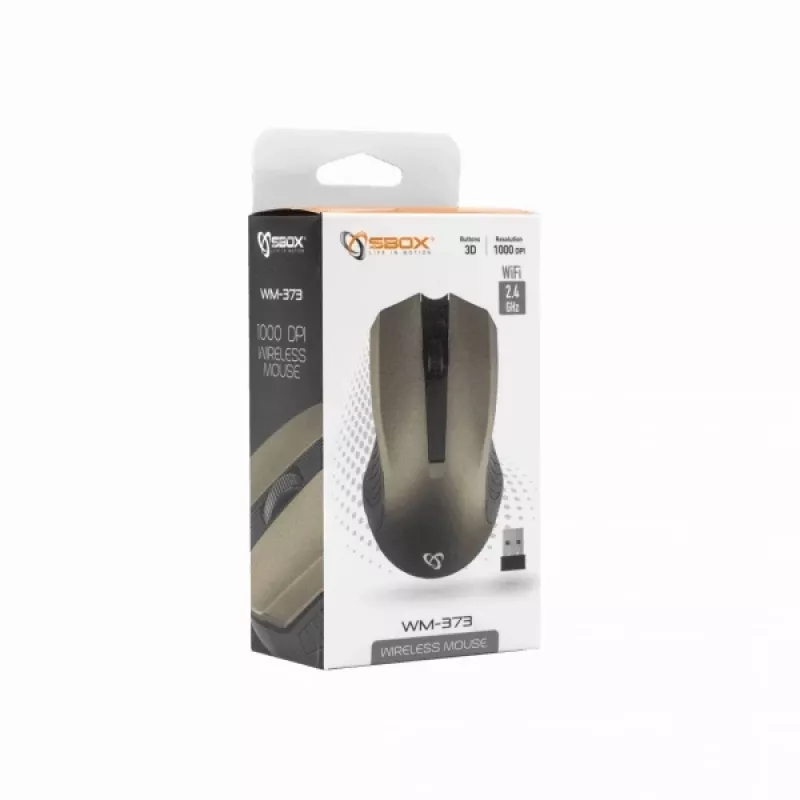 Sbox WM-373G bezvadu pele, pelēka