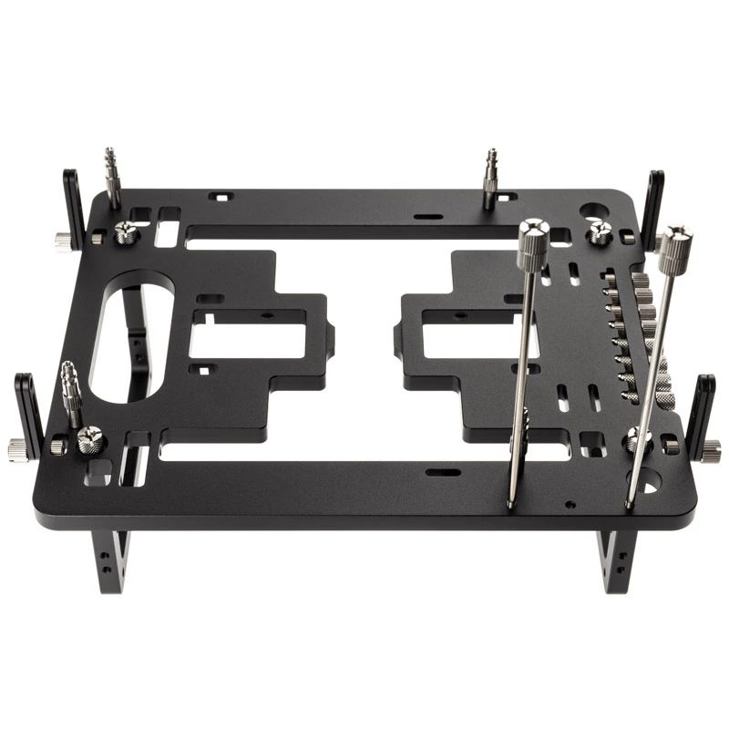 Streacom benchtable BC1 Mini V2 melns — kompakts, pasīvi dzesējams atvērta rāmja korpuss