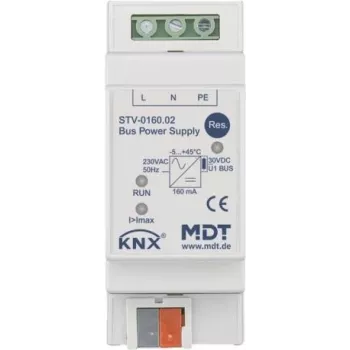 MDT STV-0160.02 kopnes sprieguma barošana, 2TE, REG, 160mA (STV-0160.02)
