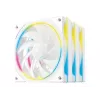 Datora korpusa ventilators DeepCool FL12 SE WH 12 cm Balts 3 gab.