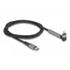 USB Type-C uz Lightning uzlādes un datu kabelis ar leņķveida savienotāju un statīva funkciju, DELOCK 1.5 m, 9 V 3 A (MFi)