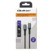 USB kabelis Qoltec 52358 1,5 m USB C melns USB 2.0 0,48 Gbit/s