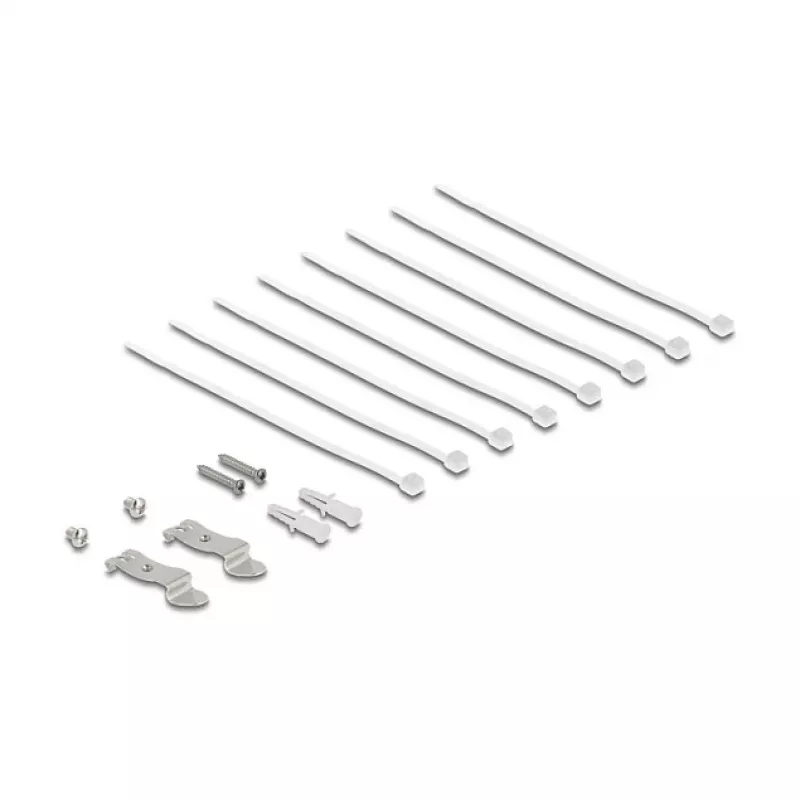 Ielāpu panelis DELOCK Mini Desktop RJ45 8 portu Cat.6A ekranēts melns galda, sienas vai DIN sliedes montāžai