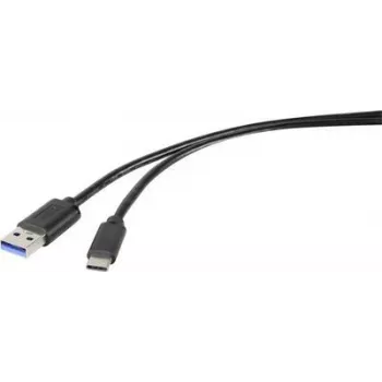 Renkforce RF-4536470 USB kabelis 0,15 m USB 3.2 Gen 1 (3.1 Gen 1) USB A USB C melns (RF-4536470)
