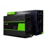 Auto jaudas pārveidotājs zaļa Cell INV22 — 1500 W, 12 V līdzstrāva uz 230 V maiņstrāvu, 50 Hz, LED, aktīvā dzesēšana, melns
