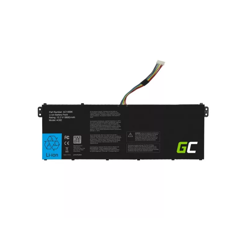 Green Cell AC62 klēpjdatora rezerves daļas akumulators