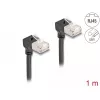 Tīkla kabelis DeLOCK RJ45 Cat.6A 1m melns