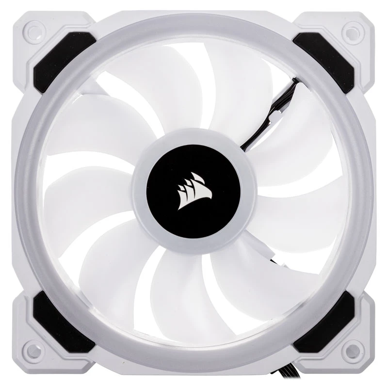 CORSAIR LL120 RGB 120mm Balts PWM korpusa ventilators, 3 gab.