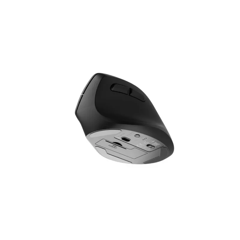 Bezvadu optiskā pele NATEC CRAKE 2 — Bluetooth 5.2, 2400 DPI, 6 pogas, labā roka, melna