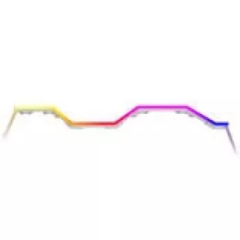 LED lentes HYTE Noodle LN70 ARGB balta — adresējama ARGB apgaismojuma lente datoru korpusiem un apkārtējai apgaismošanai