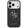 GUESS | Hardcase 4G | Aizmugurējais vāciņš | iPhone 17 Pro Max | Apple | Ekoloģiskā āda/PC/Plastmasa/TPU | Melns