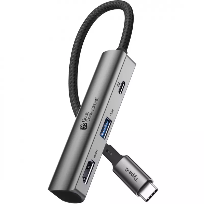 USB Type-C centrmezgls Alcasa HUB-C002A 5000 Mbit/s HDMI USB 3.0