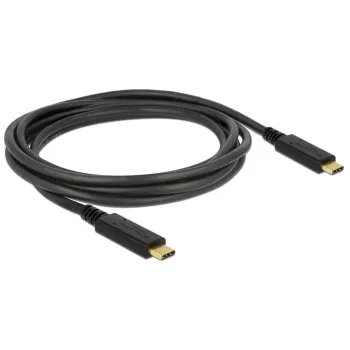 USB kabelis DeLOCK 83668 USB 3.2 Gen 1 2m USB C melns