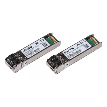 MikroTik SFP+ 10G/25G divvirzienu SFP moduļi, viens LC savienotājs, 15 km