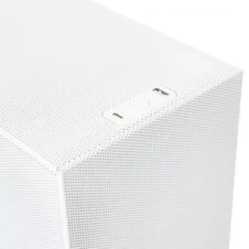 Mini-ATX datora korpuss ssupd Meshroom S V2, balts, sieta paneļi, atbalsta ATX mātesplati un PCIe 5.0