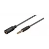 Wentronic Goobay 3,5 mm pagarinājuma kabelis, melns, 5 m - 3,5 mm ligzda > 3,5 mm kontaktligzda (97122)