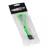 CableMod ModMesh - SATA kabelis - Serial ATA 150/300/600 - SATA (W) uz SATA (W) - 60 cm - Gaiši zaļš (CM-CAB-SATA-N60KLG-R)