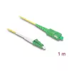 DeLOCK 83235 InfiniBand optiskās šķiedras kabelis 1m LC SC OS2 dzeltens