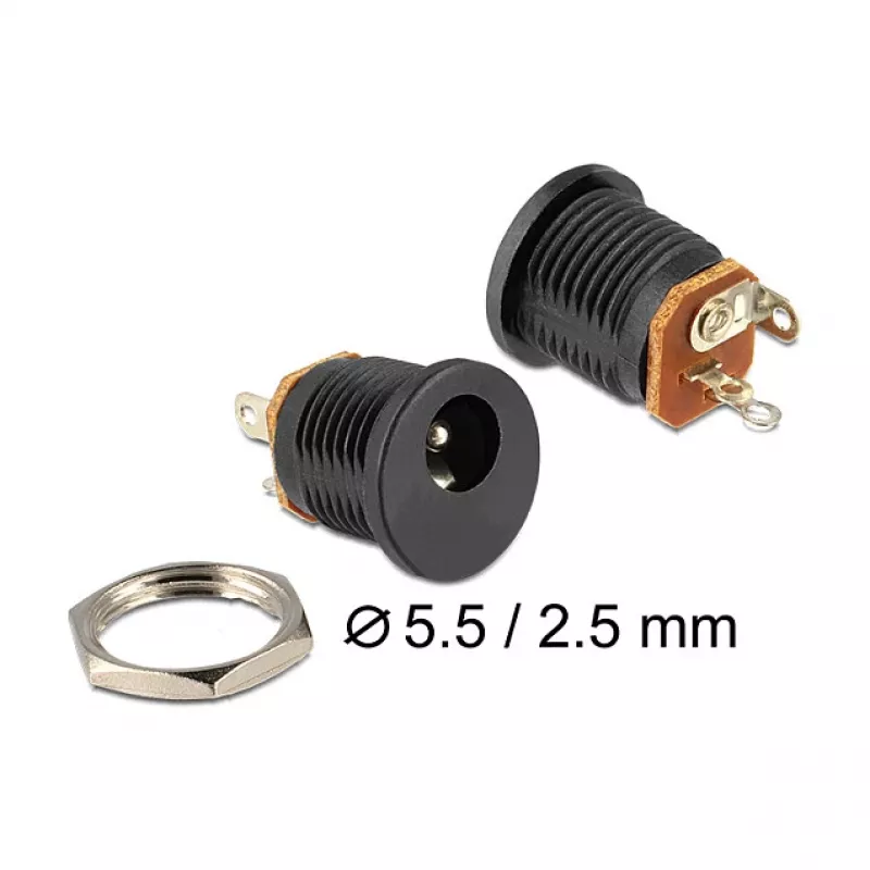 Power Plug DeLOCK 65690 Melns