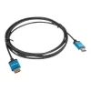 HDMI kabelis LANBERG CA-HDMI-22CU-0018-BK 1.8 m — HDMI Type A uz A, HDMI 2.0, 18 Gbit/s, ARC, zelta pārklājums