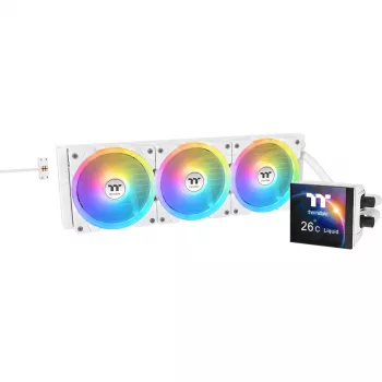 AIO šķidruma dzesētājs THERMALTAKE MAGFloe 360 Ultra balta 360mm radiators, 360mm, balts