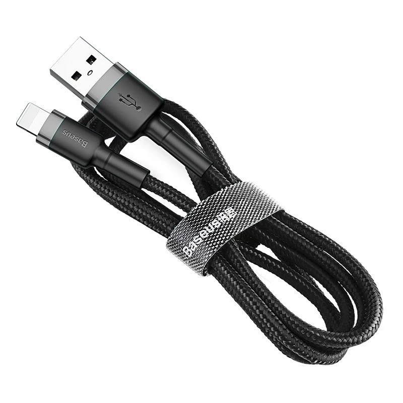 Baseus Cafule USB Lightning kabelis 2A 3m (Melns+Pelēks)