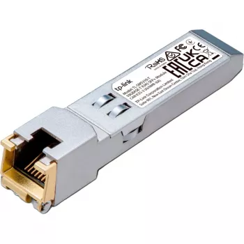 TP-Link 10G BASE-T RJ45 SFP+ modulis, vara, 10300 Mbit/s, RJ-45, 100 m, 10 Gigabit Ethernet, IEEE 802.3, IEEE 802.3ab, IEEE 802.3an, IEEE 802.3bz