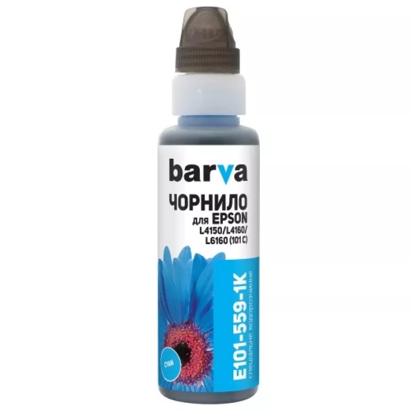 Saderīga Barva Epson 101 C (C13T03V24A) (E101-559-1K) Tintes uzpildes pudele, ciāna