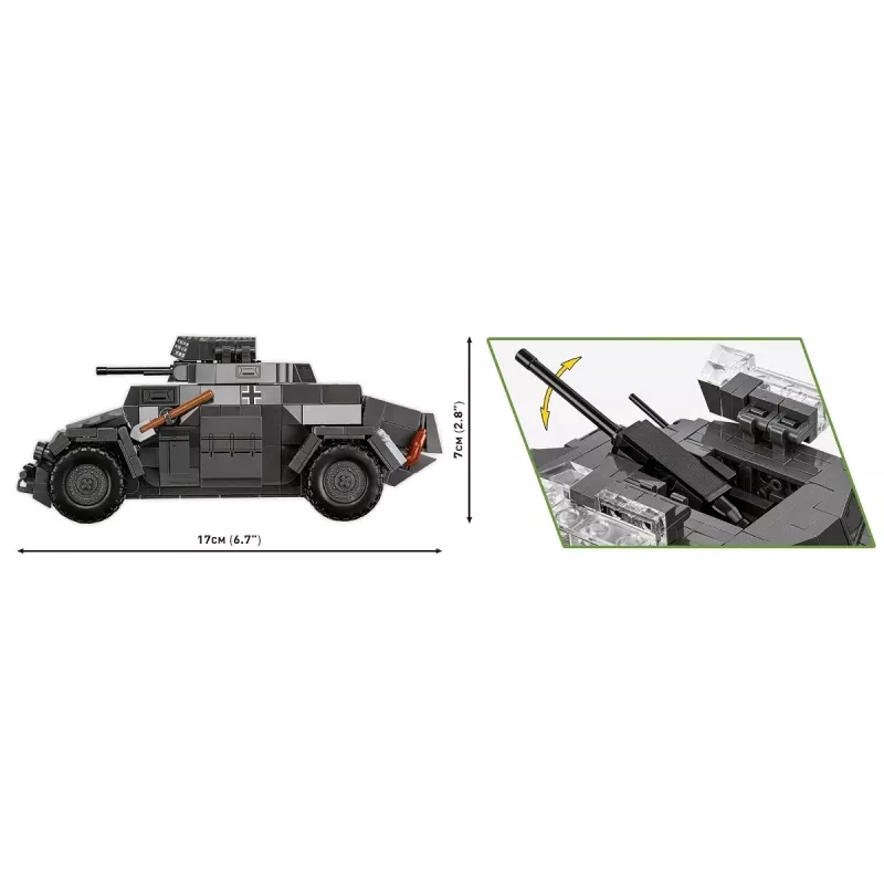 Cobi Blocks Sd.Kfz 222 modela komplekts COBI-2657 — 502 bloki