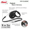 Flexi New CLASSIC 5 m melna suņa automātiskā pavada
