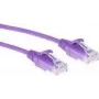 ACT violets 1,5 metru LSZH U/UTP CAT6 datu centra plānāka ielāpu vads bez aizķeršanās ar RJ45 savienotājiem