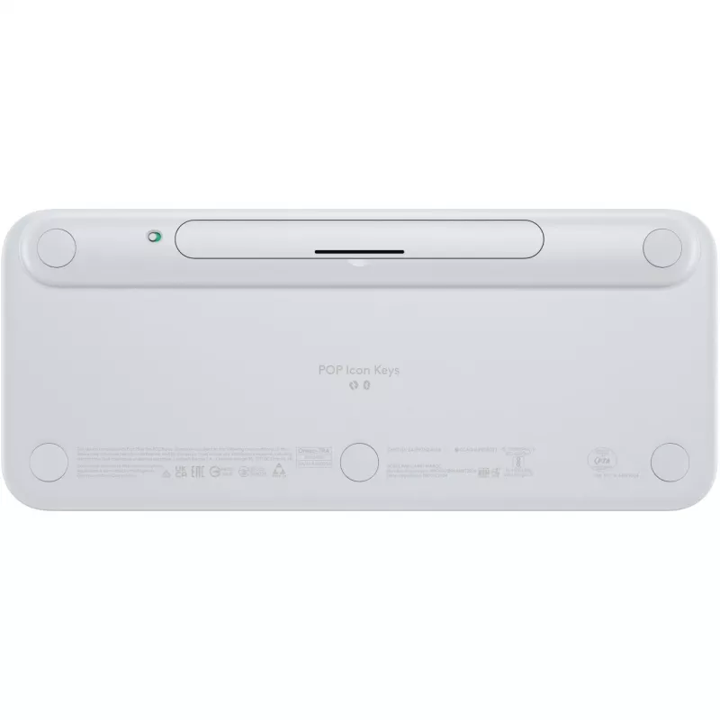 Logitech POP Icon Keys - tastatūra - bezvadu - Bluetooth LE - QWERTY - US International - Off White, oranža (920-013072)