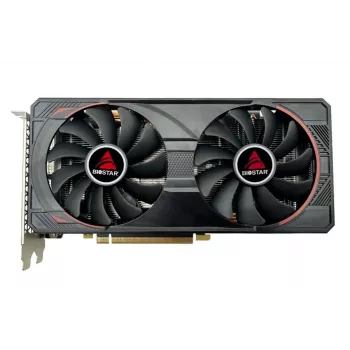 Grafikas karte BIOSTAR GeForce RTX 3060 Ti — 8 GB GDDR6, 256 bitu, PCIe 4.0, 1665 MHz paātrinājums, 3×DP/1×HDMI, 2 ventilatori