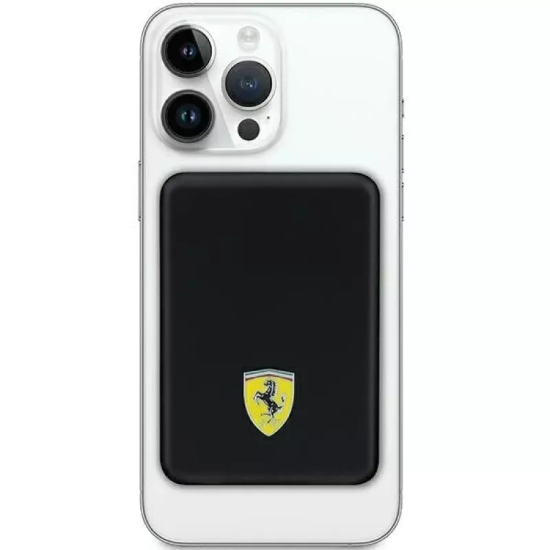 Ferrari Jaudabank FEPB5MNCAK 15W 5000mAh Melns/Melns Metal Logo MagSafe