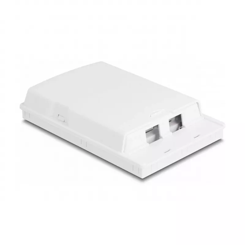 DeLOCK Optiskās šķiedras sadales kārba, 2 x SC Simplex LC Duplex, balta