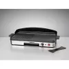Elektriskais galda grils Rommelsbacher BBQ 2003 — 1900 W, 50×25 cm, rievota + Teppanyaki, regulējams termostats, sudraba/melns