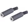 Vadu savienotājs ShiverPeaks BS51311-2 2.5 mm melns, sieviešu