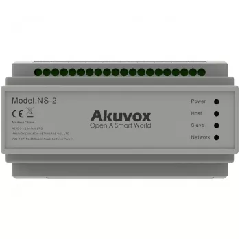 Akuvox NS-2 tīkla slēdzis Fast Ethernet (10/100) DIN sliede Pelēks