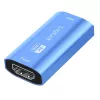 HDMI retranslators, 20m, 8K 60Hz, HDCP 2.3, alumīnijs, zils